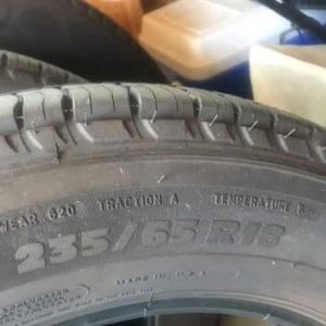3 brand new Michelin tires 235/65 R18 traction A